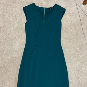 H&M Teal Knee Length Dress
